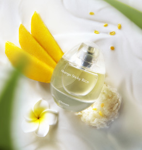 Parfum à la mangue en hommage à la Thailande Mango Sticky Rice de D'Annam